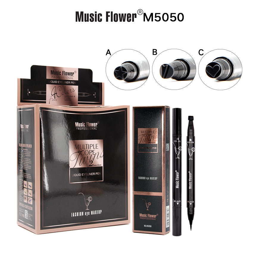 Music Flower双头印章眼线笔（升级版）#5050